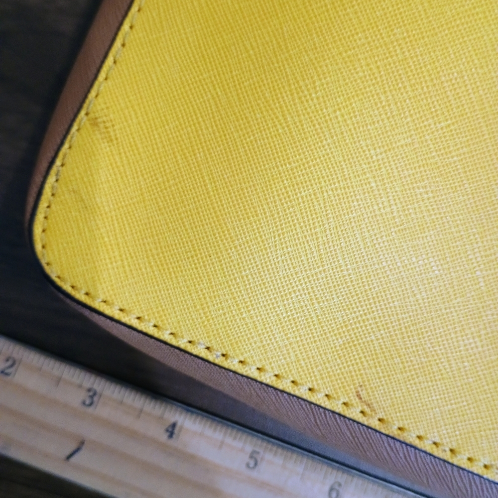 Michael Kors Mustard Yellow and Brown Crossbody Bag - Picture 5 of 11